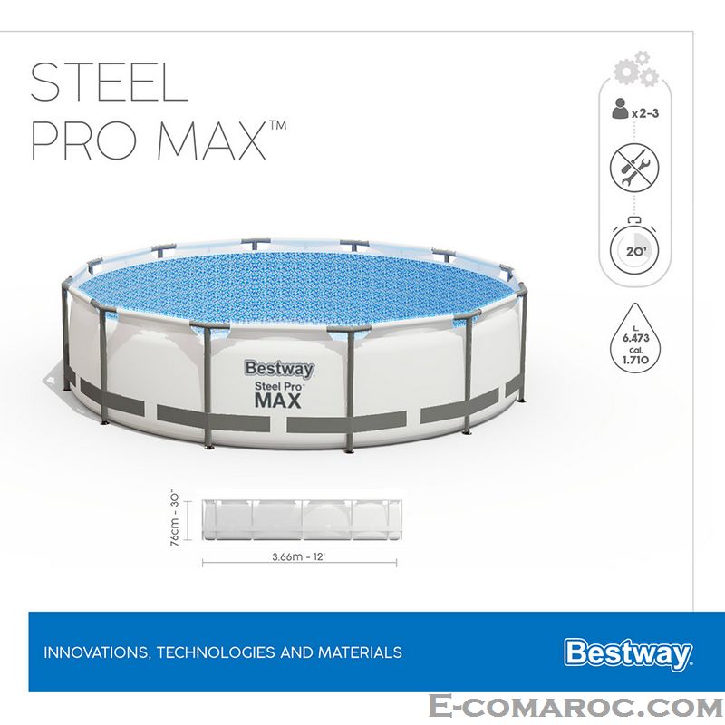 piscine Bestway Steel Pro Max™ 3,66 x 76 cm