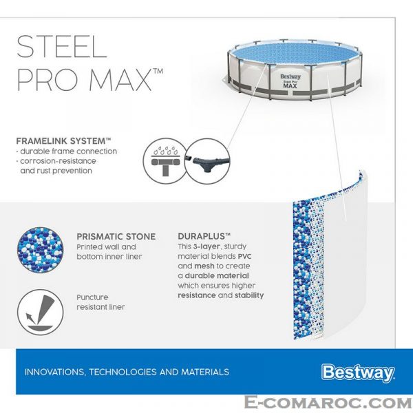 Piscine Tubulaire Bestway Steel Pro Max 4,57 x 1,22 m