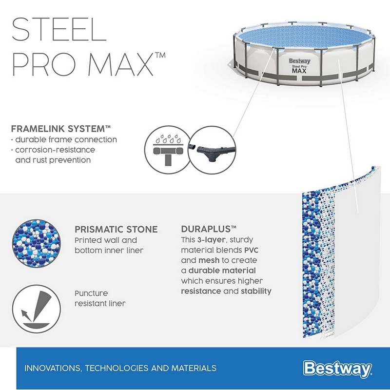 Piscine Bestway Steel Pro MAX 3,66 X 1 M
