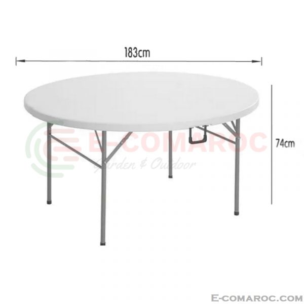 Table Ronde Pliable 183cm PEHD IK-012