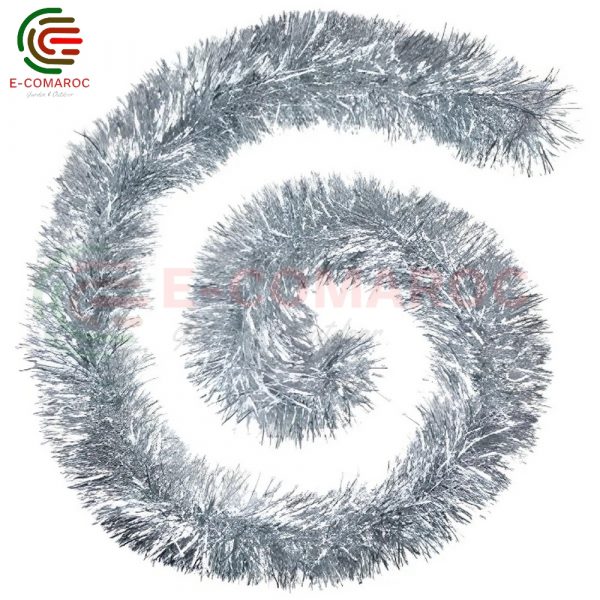 Guirlande Argentée 2m Christmas Tinsel REF0047