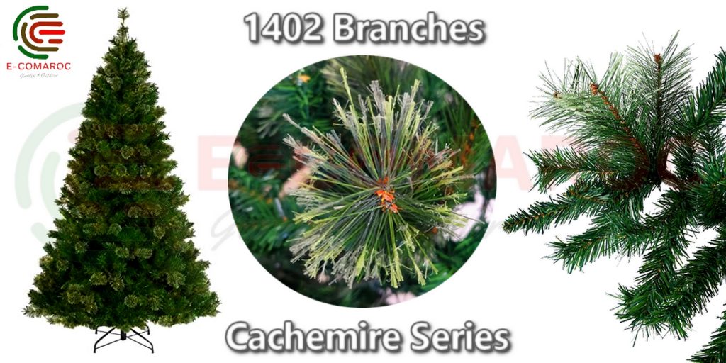 Sapin Artificiel CACHEMIRE 2m10 1400 Branches