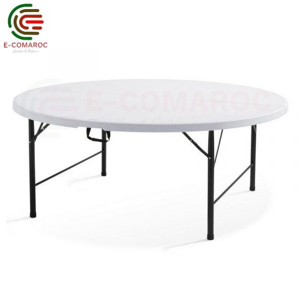 Table Pliable Ronde PEHD 1m52 x 74 cm