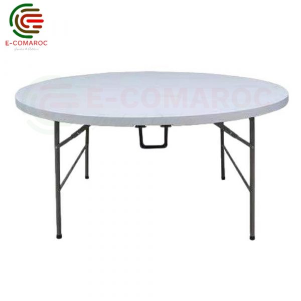 Table Pliable Ronde PEHD 1m52 x 74 cm