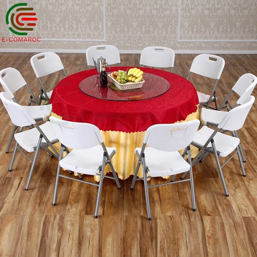 Table ronde pliable 120cm LINA main image 1