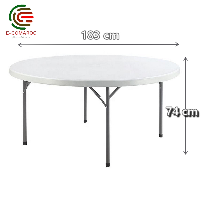 Table Pliable Ronde HDPE PF-183