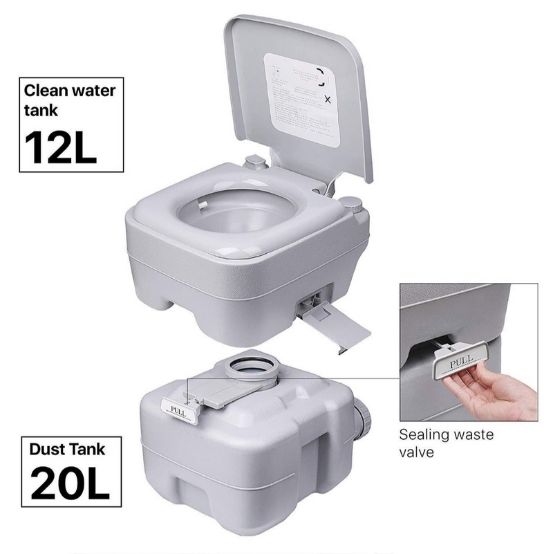 Toilette Portable 20L Camping Toilet - E-COMAROC -Confort et Plein Air Au  Maroc